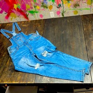 Overalls women’s medium stretch denim blue from Love Moda
